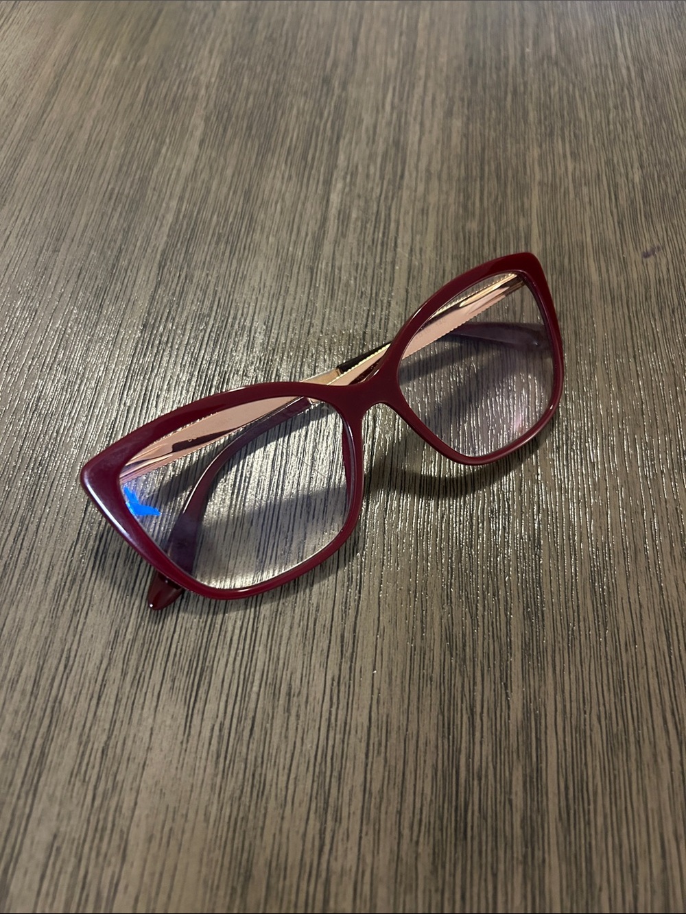 DOLCE & GABANNA Women's Burgundy Cat-Eye Optical Glasses